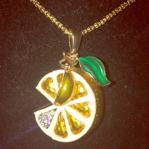 Sexy Summer Betsey Johnson Orange 🍊Slice Necklace